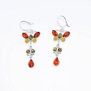 Amber Butterfly Earrings